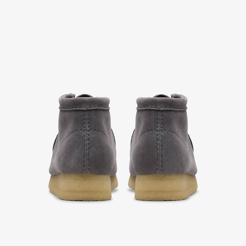 Clarks Wallabee Boot Gri Mavi | CLKS-85553