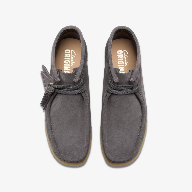Clarks Wallabee Boot Gri Mavi | CLKS-85553