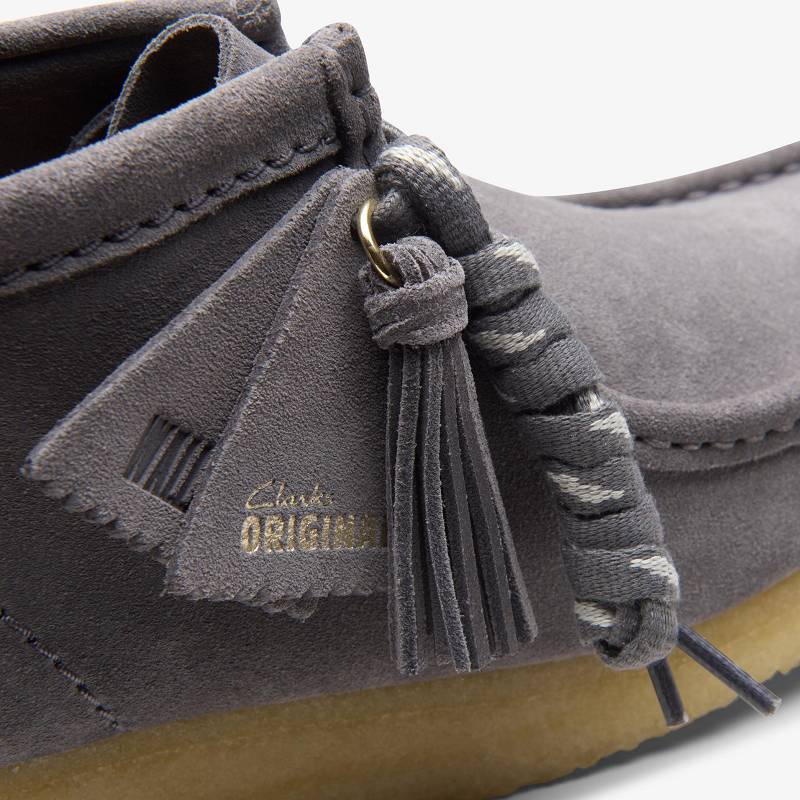 Clarks Wallabee Boot Gri Mavi | CLKS-85553