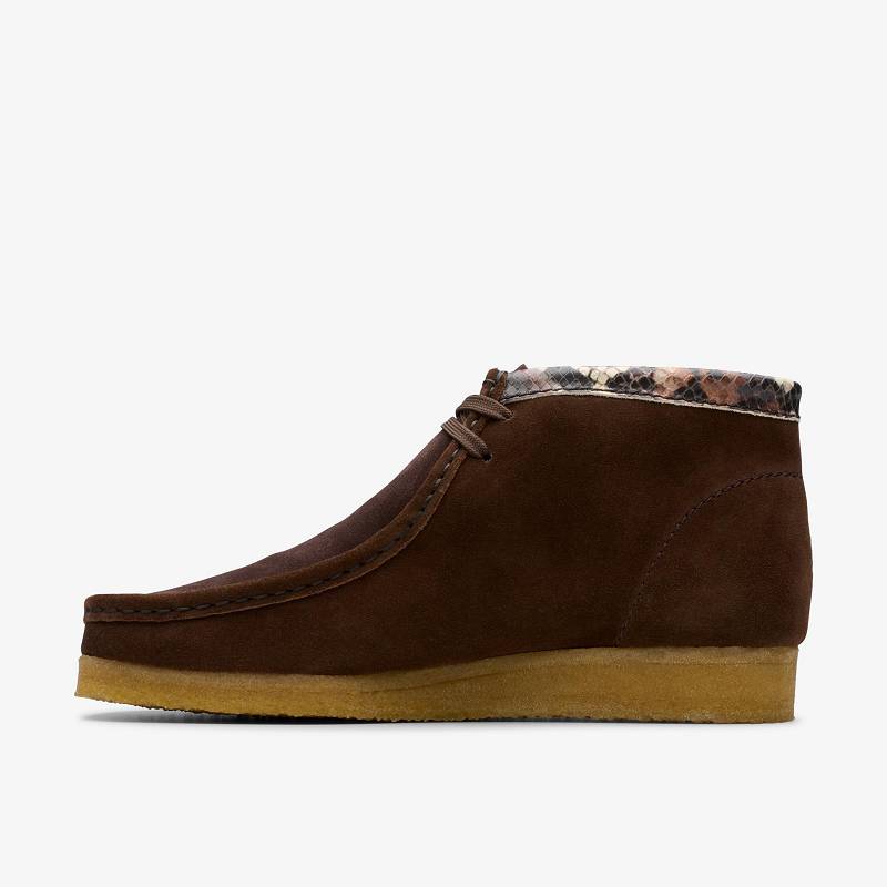 Clarks Wallabee Boot Kahverengi Yılan | CLKS-84485