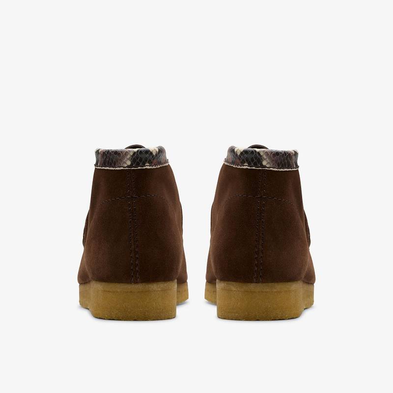 Clarks Wallabee Boot Kahverengi Yılan | CLKS-84485