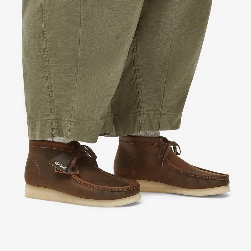 Clarks Wallabee Boot Kahverengi | CLKS-84561