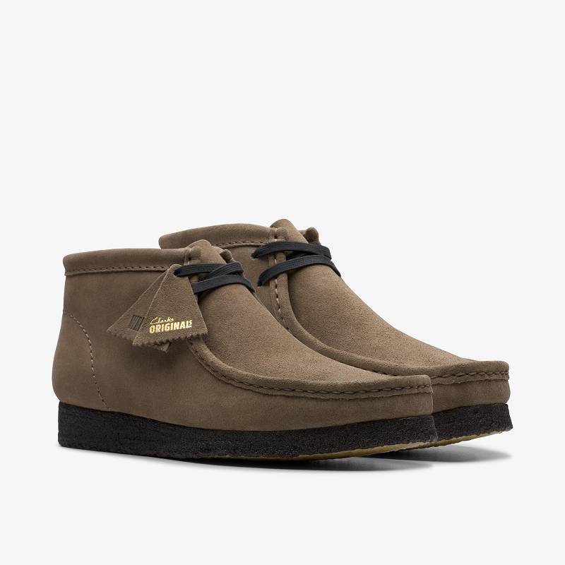 Clarks Wallabee Boot Koyu Gri | CLKS-84626