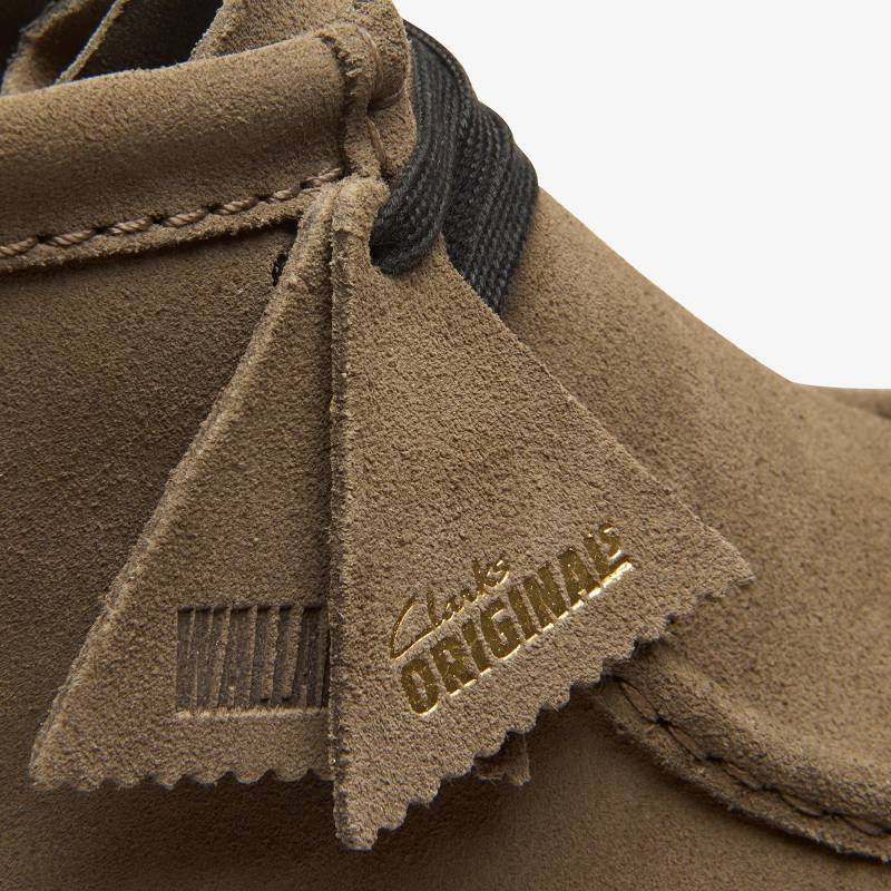 Clarks Wallabee Boot Koyu Gri | CLKS-84626