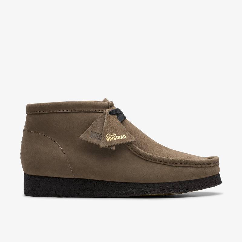 Clarks Wallabee Boot Koyu Gri | CLKS-84626