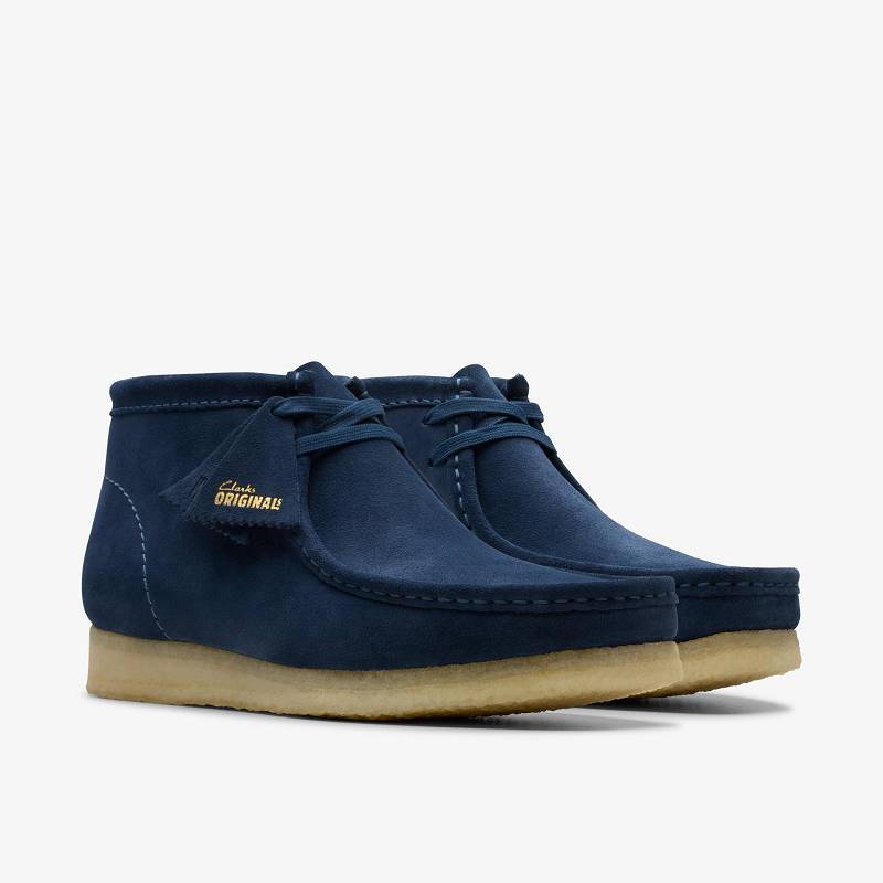 Clarks Wallabee Boot Lacivert | CLKS-84589