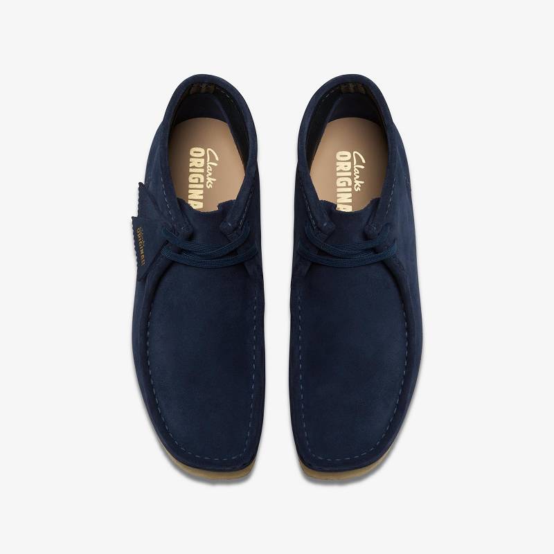Clarks Wallabee Boot Lacivert | CLKS-84589