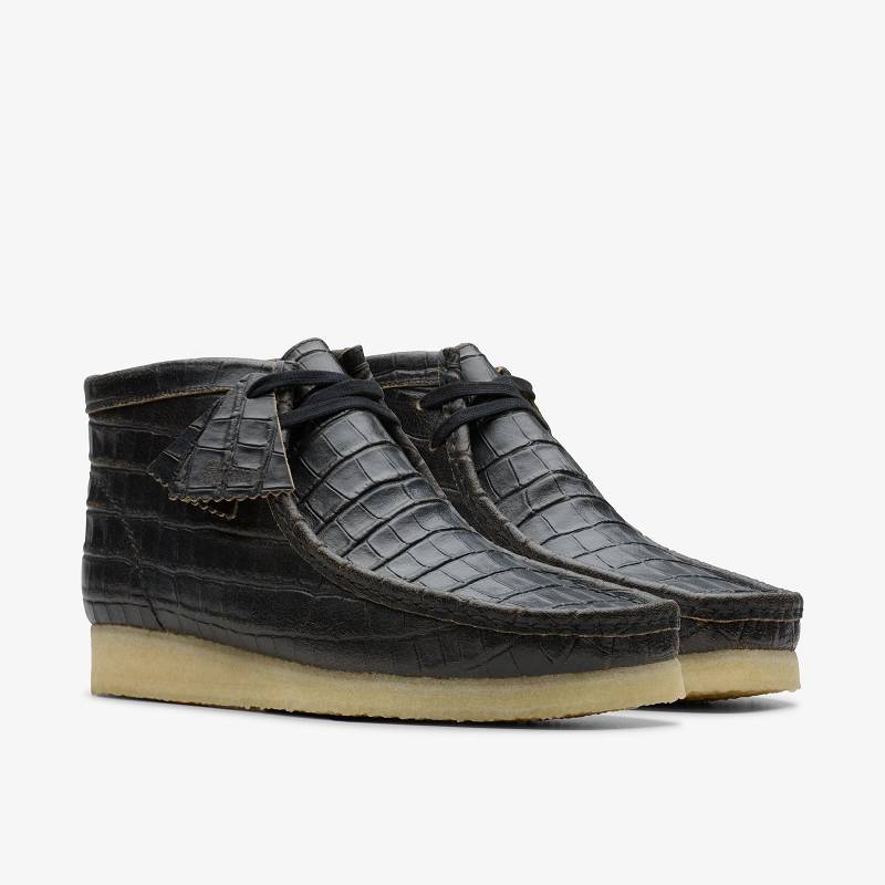 Clarks Wallabee Boot Siyah | CLKS-84605