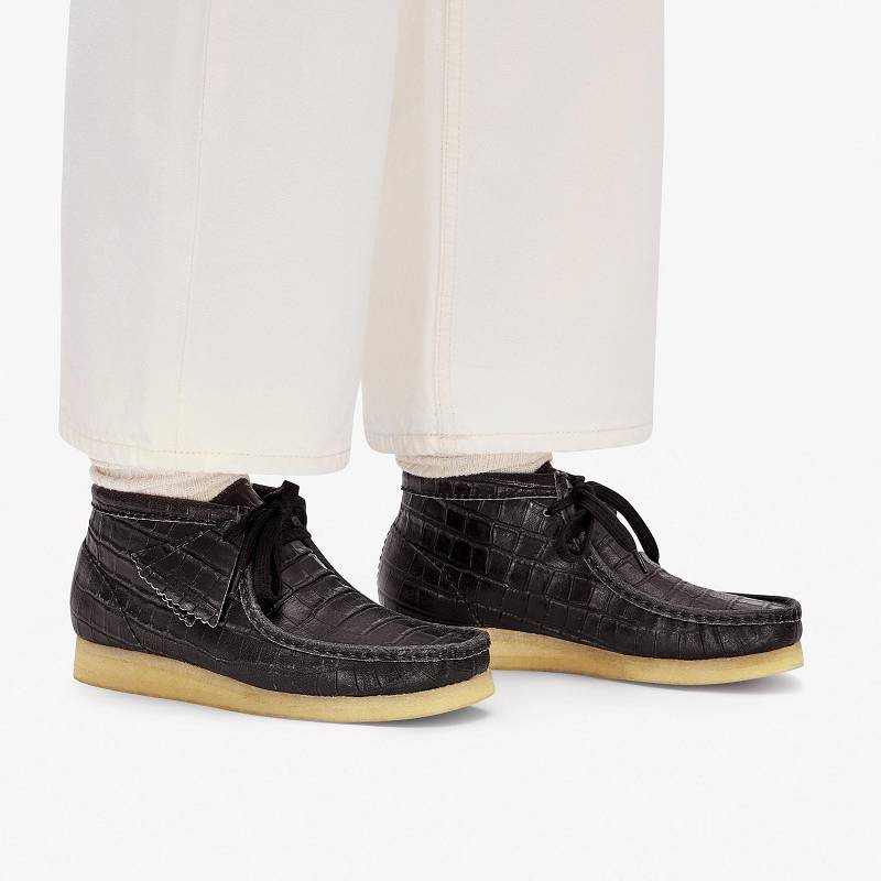 Clarks Wallabee Boot Siyah | CLKS-85554