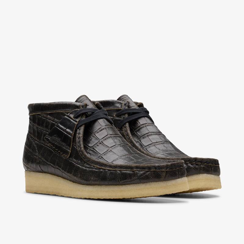 Clarks Wallabee Boot Siyah | CLKS-85554