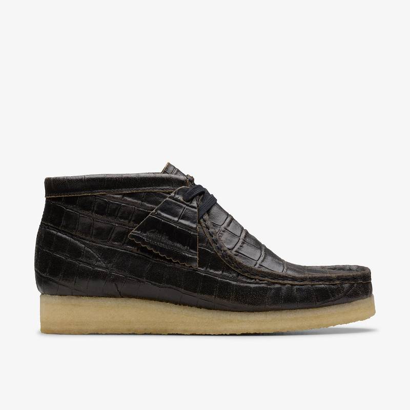 Clarks Wallabee Boot Siyah | CLKS-85554