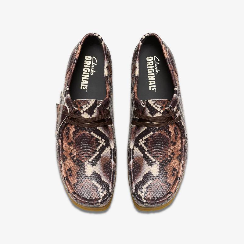 Clarks Wallabee Kahverengi Yılan | CLKS-84512