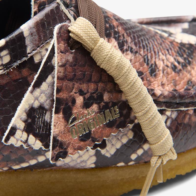 Clarks Wallabee Kahverengi Yılan | CLKS-84512