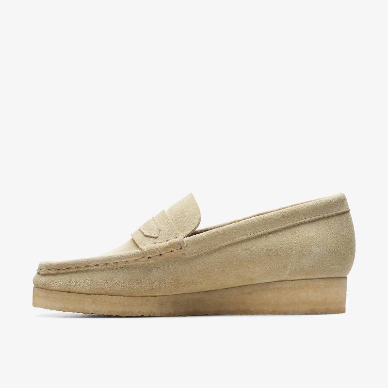 Clarks Wallabee Loafer Bej Rengi | CLKS-84821