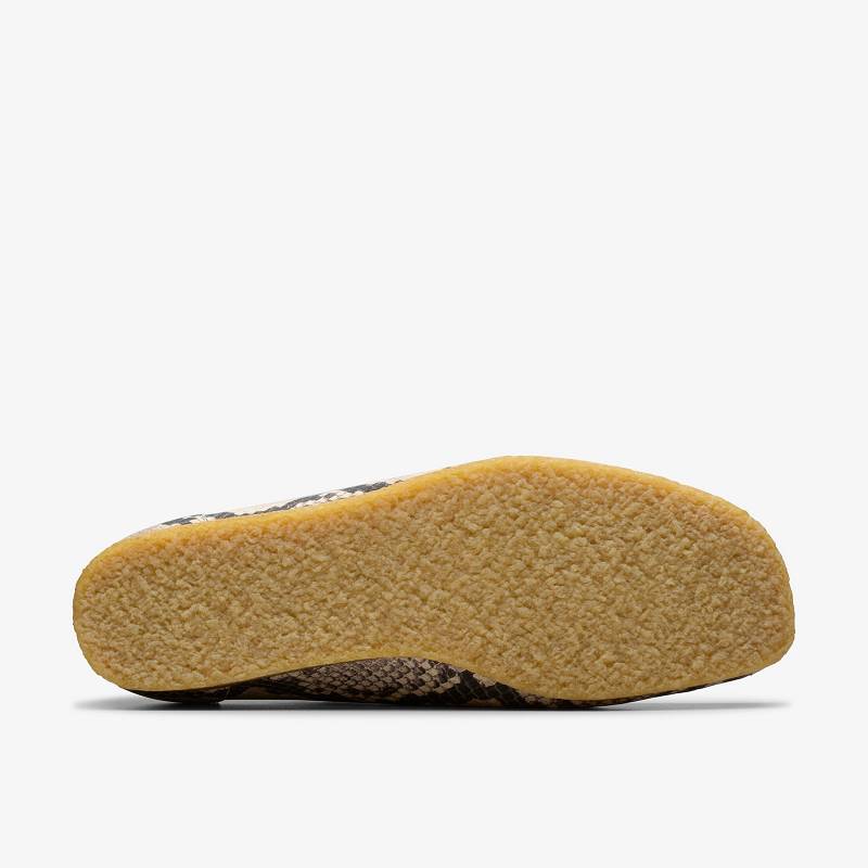 Clarks Wallabee Loafer Gri Yılan | CLKS-84504