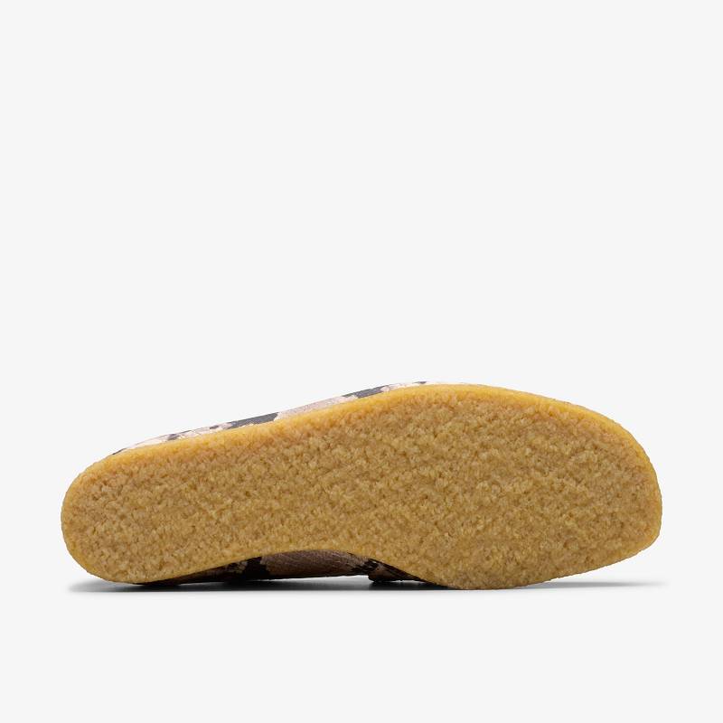 Clarks Wallabee Loafer Gri Yılan | CLKS-84822