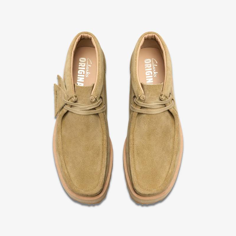 Clarks Wallabee Scout Koyu Kahverengi | CLKS-85607
