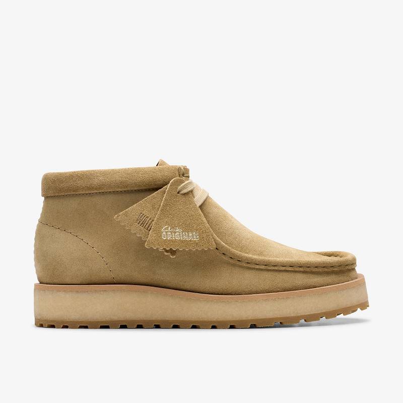 Clarks Wallabee Scout Koyu Kahverengi | CLKS-85607