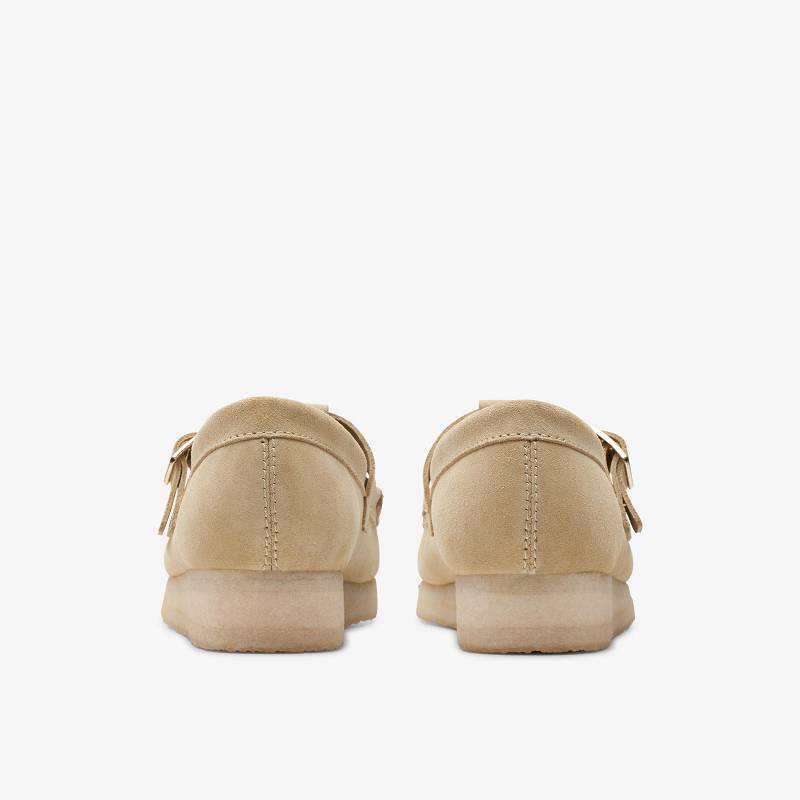 Clarks Wallabee T-Bar Bej Rengi | CLKS-85414