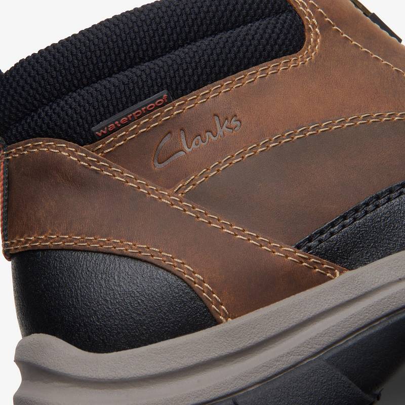 Clarks Walpath Zip Koyu Kahverengi | CLKS-84549