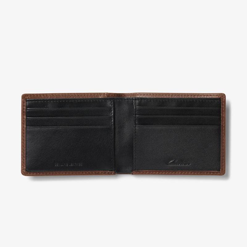 Clarks Weathered Pebble Slimfold Wallet Kahverengi | CLKS-84163