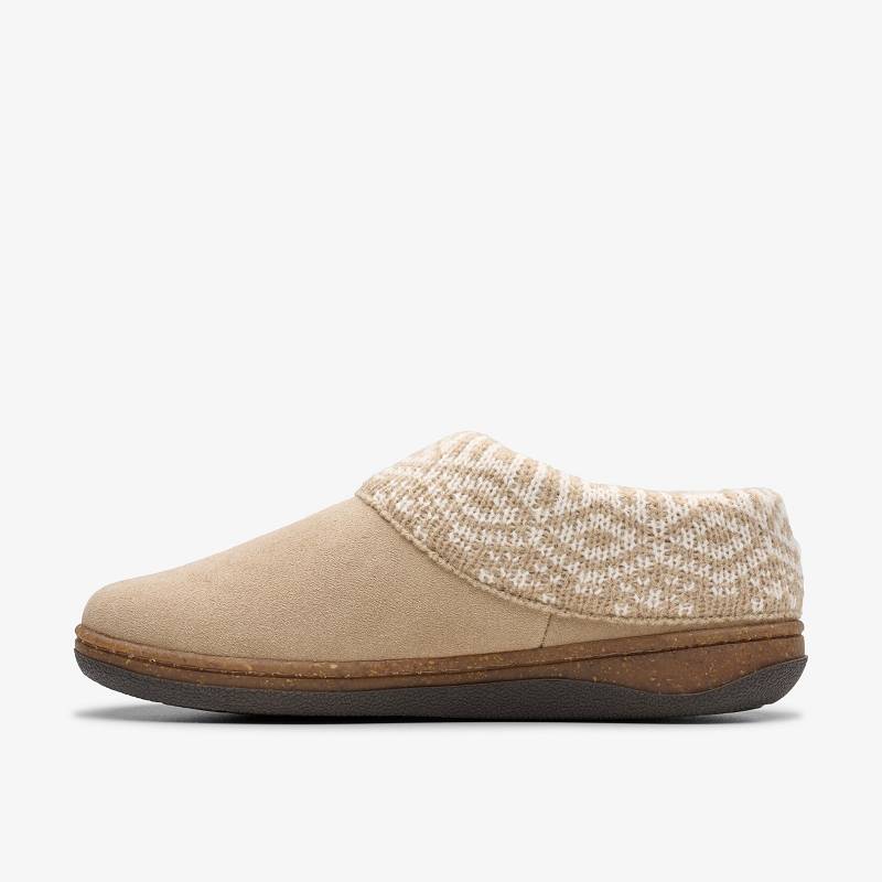 Clarks Willowdean Sweater Slippers Gri Kahverengi | CLKS-84668