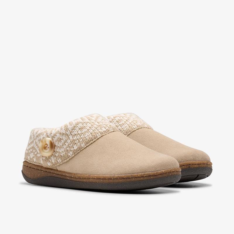 Clarks Willowdean Sweater Slippers Gri Kahverengi | CLKS-84668