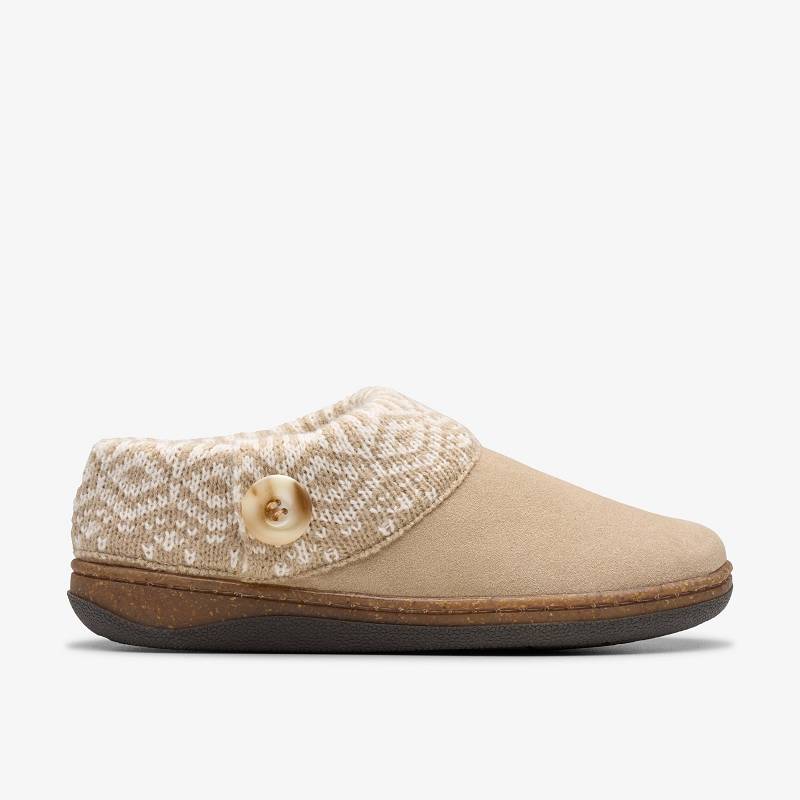 Clarks Willowdean Sweater Slippers Gri Kahverengi | CLKS-84668
