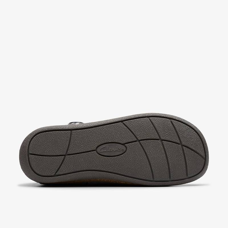 Clarks Willowdean Sweater Slippers Koyu Gri | CLKS-84669