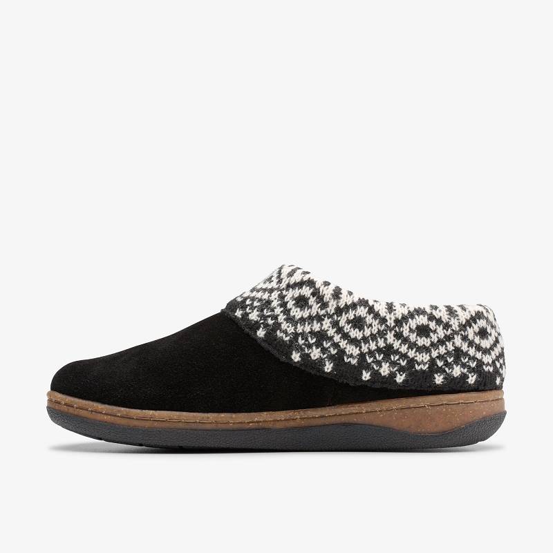 Clarks Willowdean Sweater Slippers Siyah | CLKS-84670