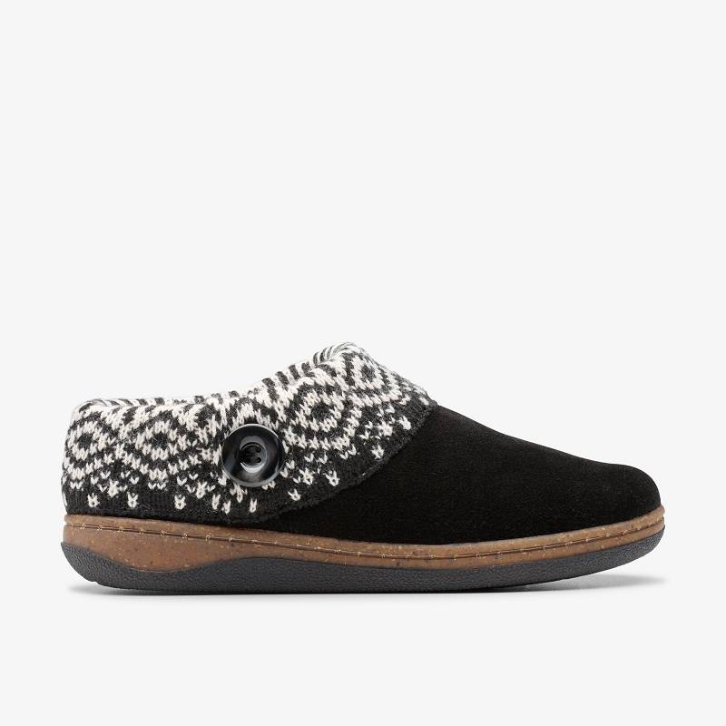 Clarks Willowdean Sweater Slippers Siyah | CLKS-84670