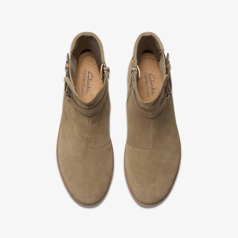 Clarks Zylah Faye Koyu Gri Kahverengi | CLKS-85461